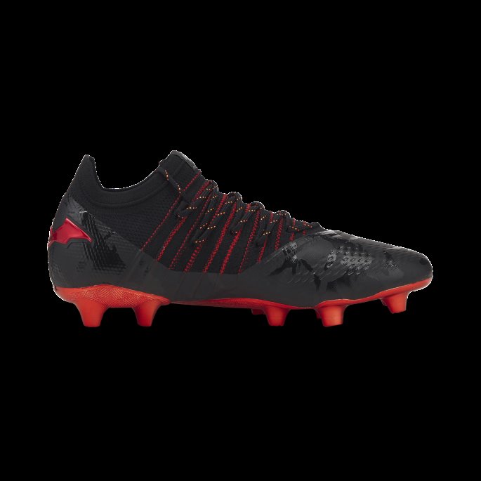Puma På Tilbud X Batman Future 1.3 Fg-ag Fotballsko For Menn Svart-rød-hvit-asfalt