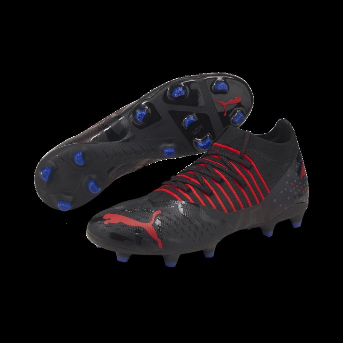 Puma På Tilbud X Batman Future 3.3 Fg-ag Fotballsko For Menn Svart-rød-surf På Nettet-asfalt