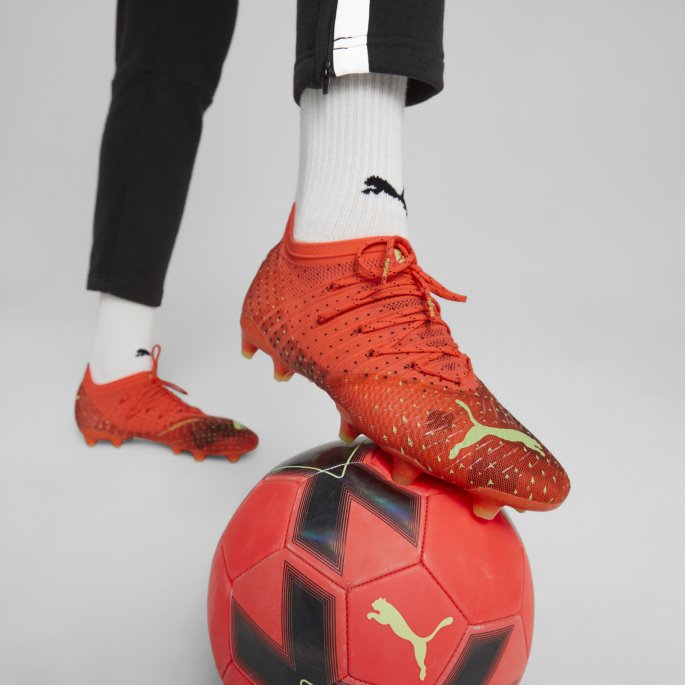 Future 1.4 Fg-ag Fotballsko Herre Brennende Korall-gass Lys-laks Puma På Salg