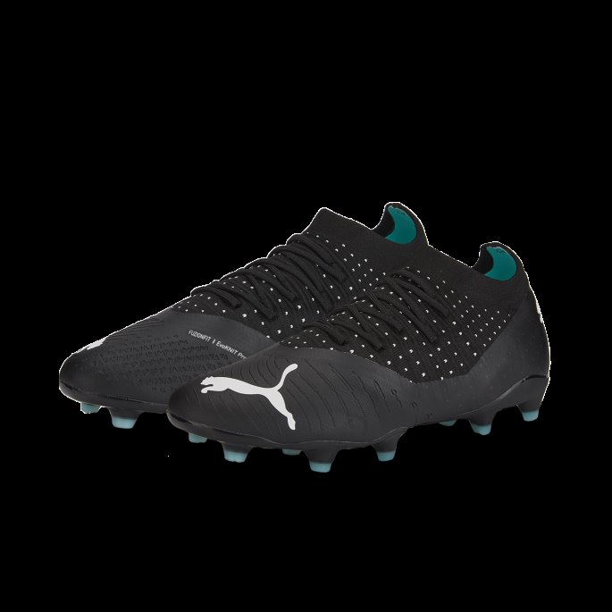 Puma På Tilbud Black-quarry-elektro Aqua-white Future 3.4 Fg-ag Fotballsko Herre