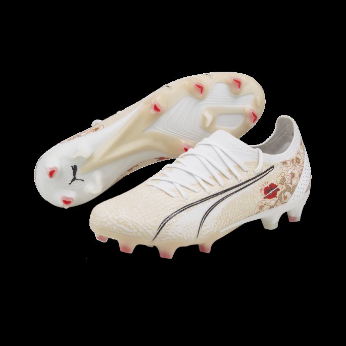 Puma På Tilbud X Liberty Ultra Fg-ag Fotballsko Kvinner Hvit-svart-sol Kyss