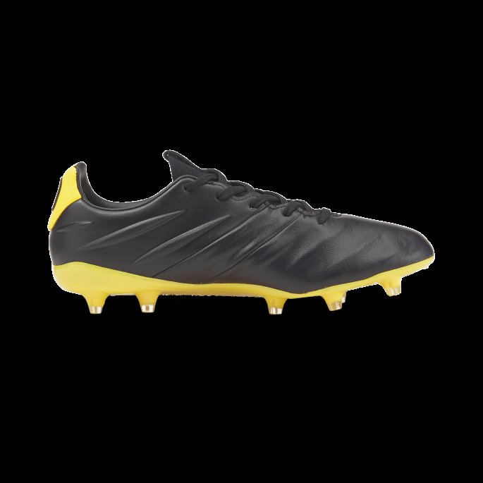 King Platinum 21 Turbo Fg-ag Fotballsko Herre Svart-sitron Krom Puma På Salg