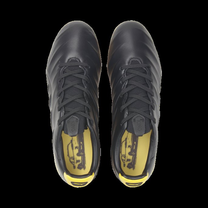 King Platinum 21 Turbo Fg-ag Fotballsko Herre Svart-sitron Krom Puma På Salg