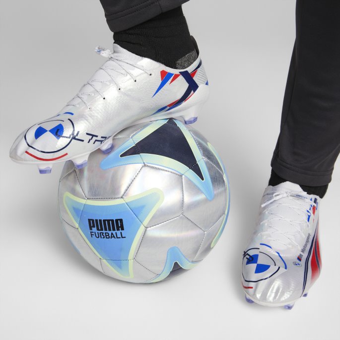 Bmw M Motorsport Ultra Sl Fg Fotballsko Hvit-ildrød-sterk Blå Puma På Salg
