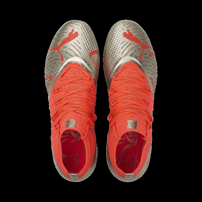 Future 1.4 Neymar Jr Player's Edition Fg-ag Fotballsko Herre Brennende Korallgull Puma På Salg