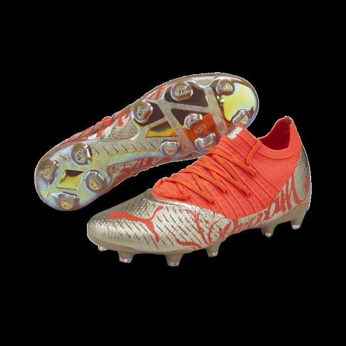 Future 1.4 Neymar Jr Player's Edition Fg-ag Fotballsko For Menn Brennende Korallgull Puma På Salg
