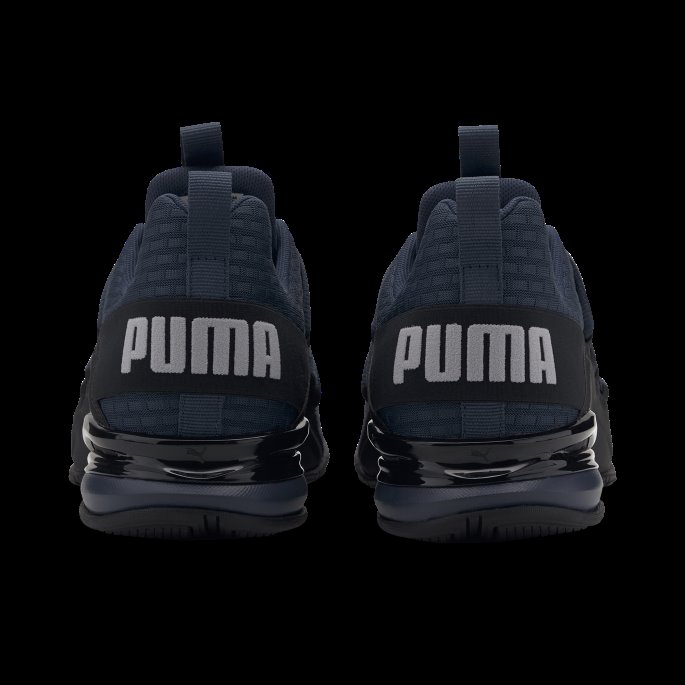 Mørk Denim-svart-high Rise Puma På Tilbud Axelion Block Løpesko For Menn