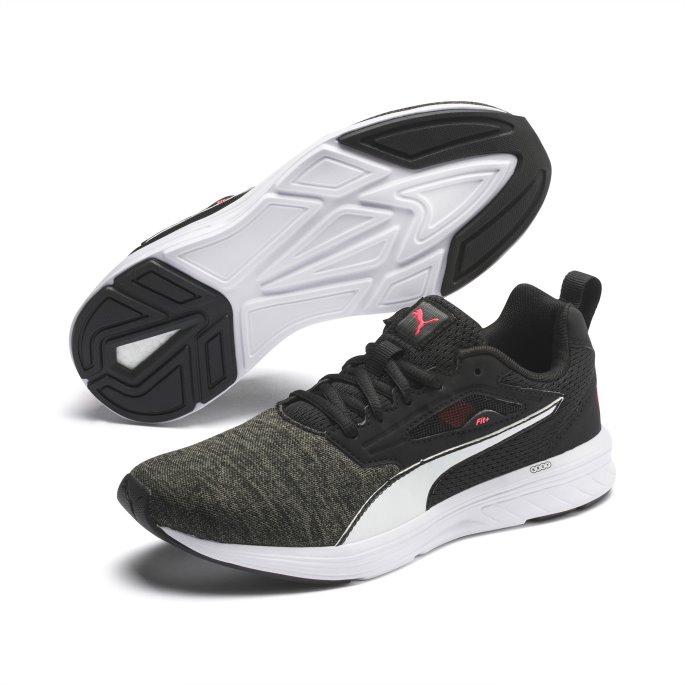 Sort-hvit-antenne Rosa Puma På Tilbud Nrgy Rupture Unisex Joggesko