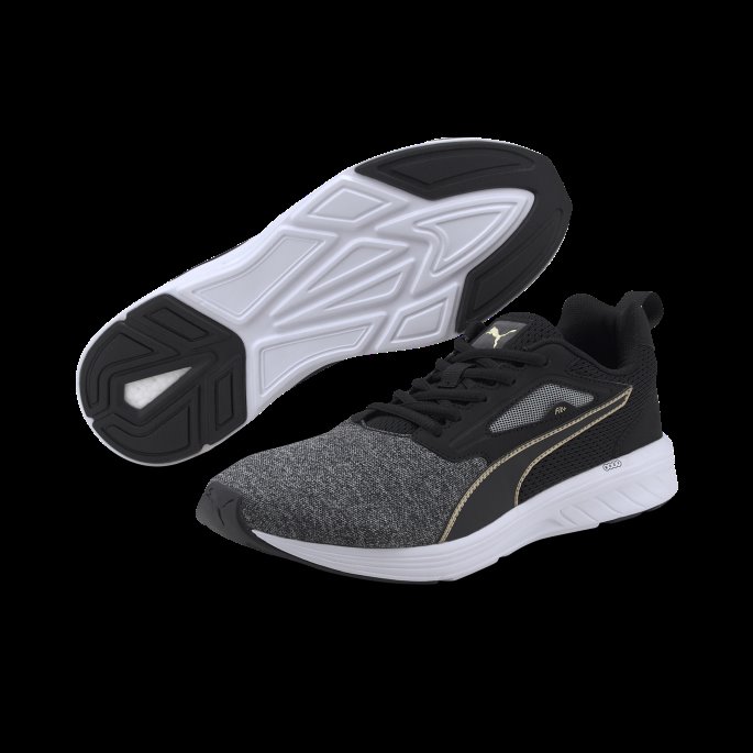 Black-team Gold Nrgy Rupture Unisex Løpesko Puma På Tilbud