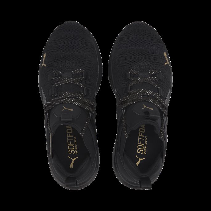 Enzo 2 Metall Joggesko For Kvinner Puma På Tilbud Svart-gull