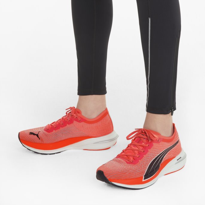 Puma På Tilbud Lava Blast-black Deviate Nitro Dame Joggesko