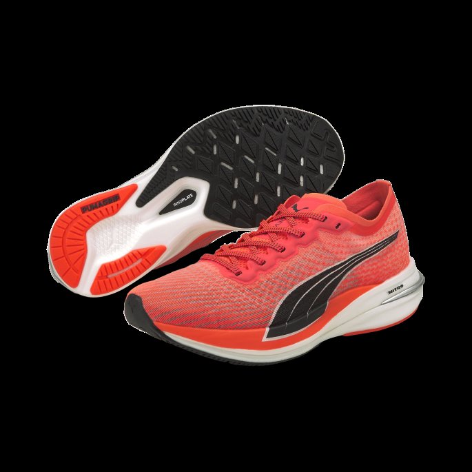 Puma På Tilbud Lava Blast-black Deviate Nitro Dame Joggesko