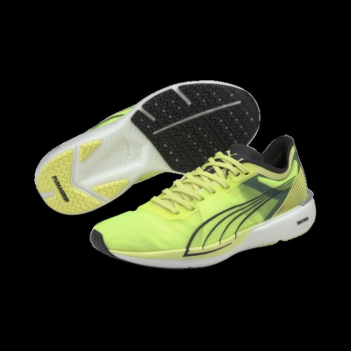 Puma På Tilbud Liberate Nitro Dame Joggesko Myk Fluo Gul-svart