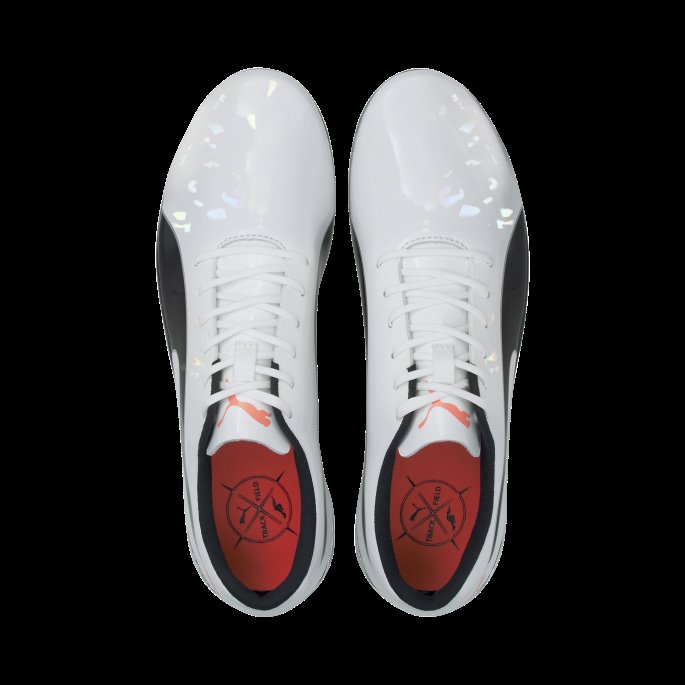 Puma På Salg Evospeed Electric 10 Friidrettspigger Hvit-svart-lava Eksplosjon