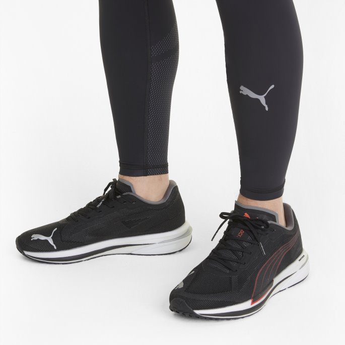 Black-lava Blast Velocity Nitro Joggesko For Menn Puma På Tilbud