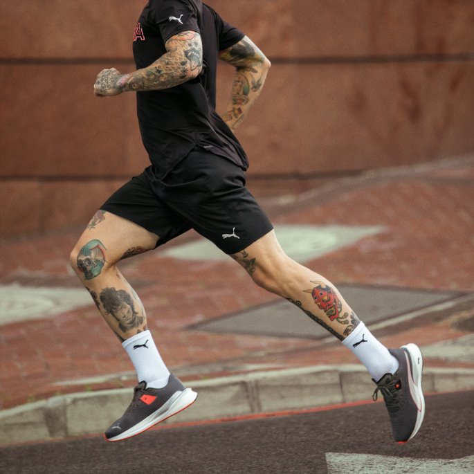 Castlerock-white-lava Blast Eternity Nitro Joggesko For Menn Puma På Salg