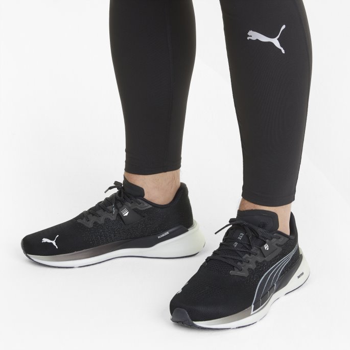 Puma På Tilbud Eternity Nitro Joggesko For Menn Svart-hvit