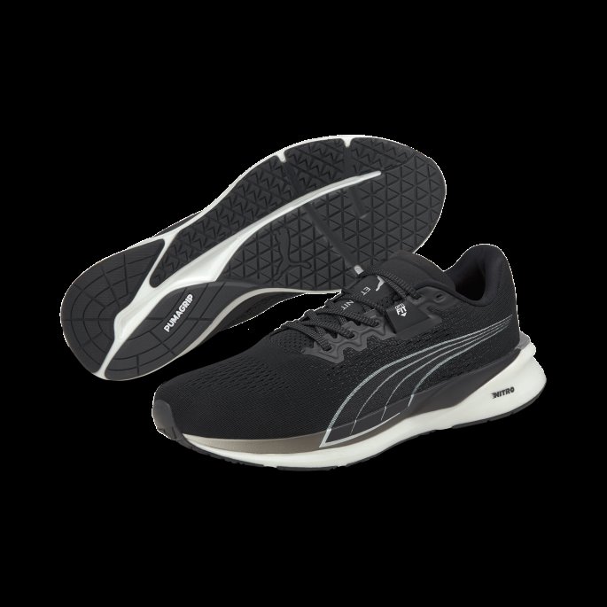 Puma På Tilbud Eternity Nitro Joggesko For Menn Svart-hvit