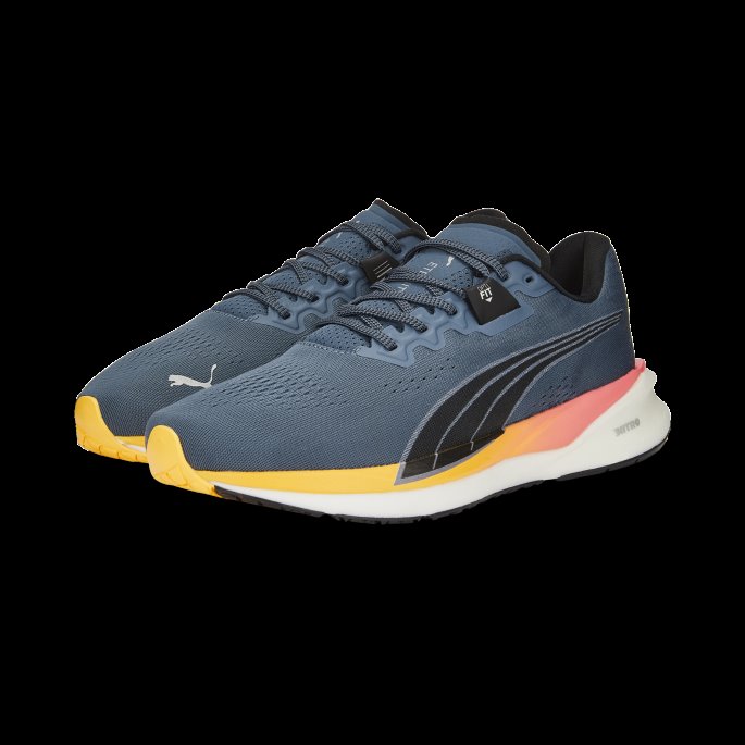 Puma På Salg Eternity Nitro Joggesko For Menn Kveld Himmel-svart-solnedgang Glød