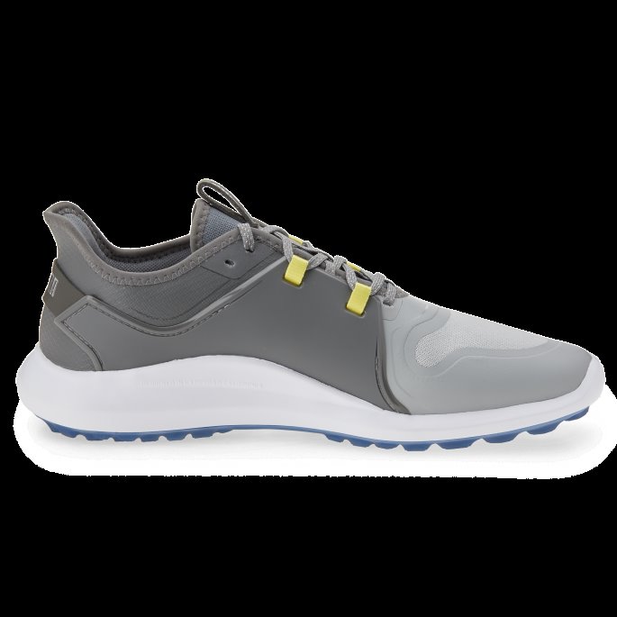 Puma På Tilbud Ignite Fasten8 Brede Golfsko For Menn Høyhøye-sølv-stille Skygge