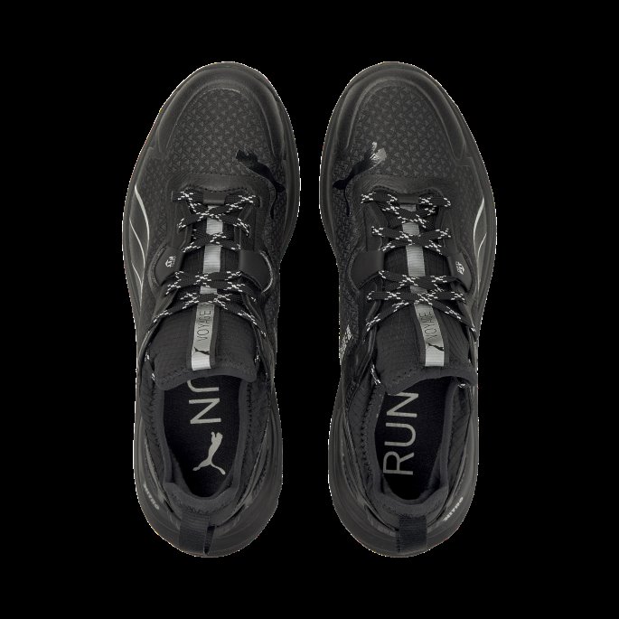 Svart-metallisk Sølv Voyage Nitro Gore-tex Løpesko For Menn Puma På Tilbud