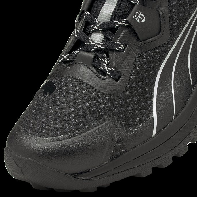 Puma På Tilbud Voyage Nitro Gore-tex Løpesko For Menn Svart-metallisk Sølv