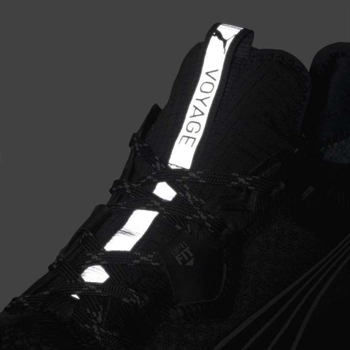 Puma På Tilbud Voyage Nitro Gore-tex Løpesko For Menn Svart-metallisk Sølv