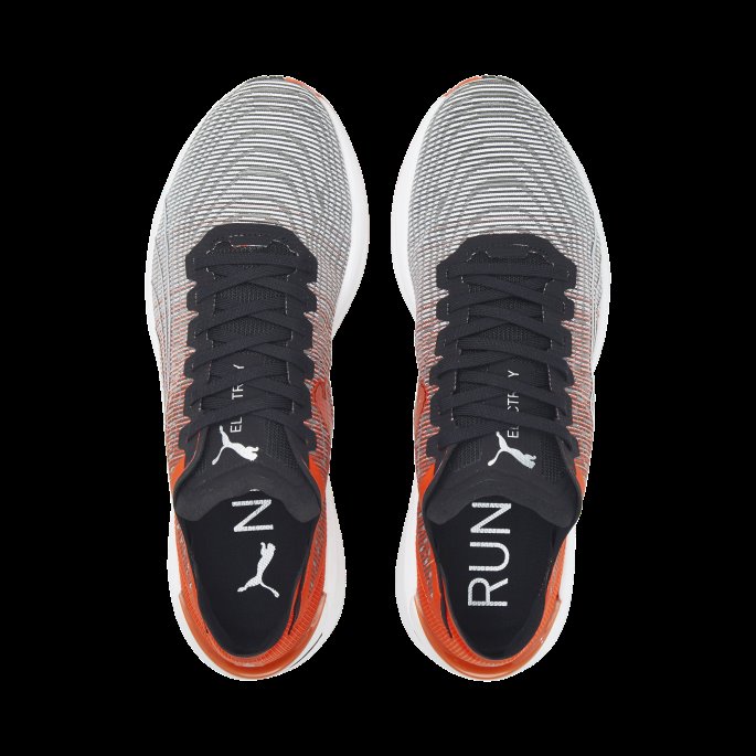 Puma På Tilbud Electrify Nitro Joggesko For Menn Svart-cherry Tomat-hvit