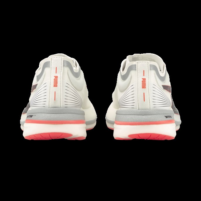 White-lava Blast Puma På Tilbud Deviate Nitro Elite Racer Løpesko For Menn