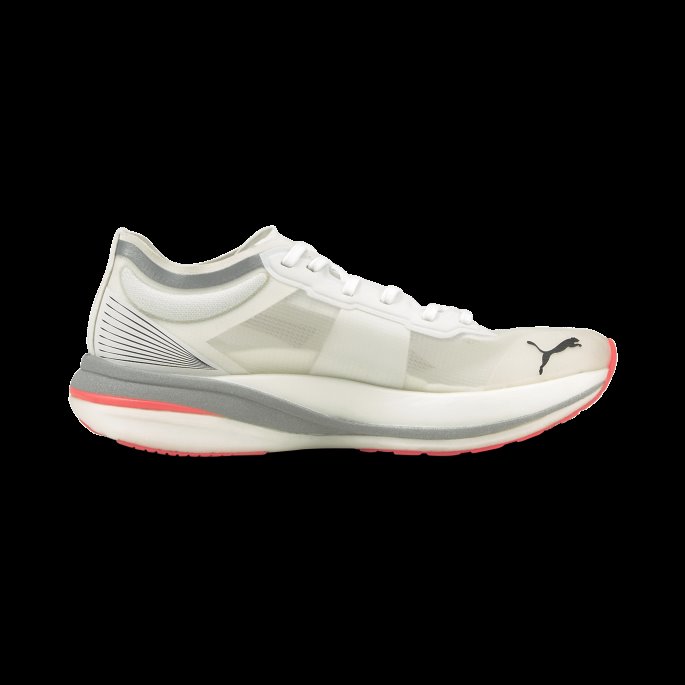 White-lava Blast Puma På Tilbud Deviate Nitro Elite Racer Løpesko For Menn