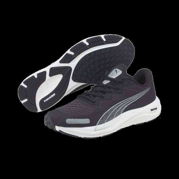 Puma På Tilbud Svart-hvit Velocity Nitro 2 Løpesko For Menn
