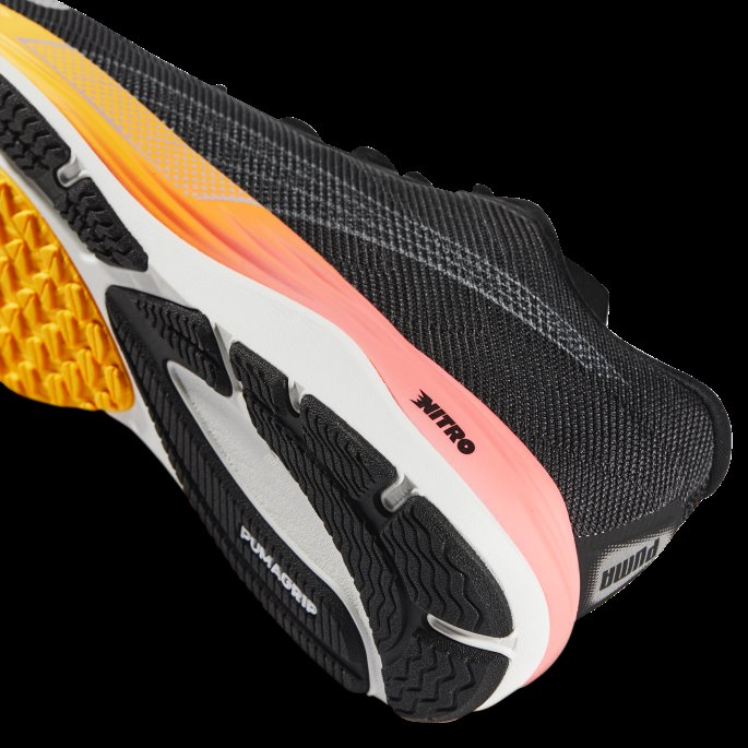 Black-sunset Glow Puma På Tilbud Velocity Nitro 2 Løpesko For Menn