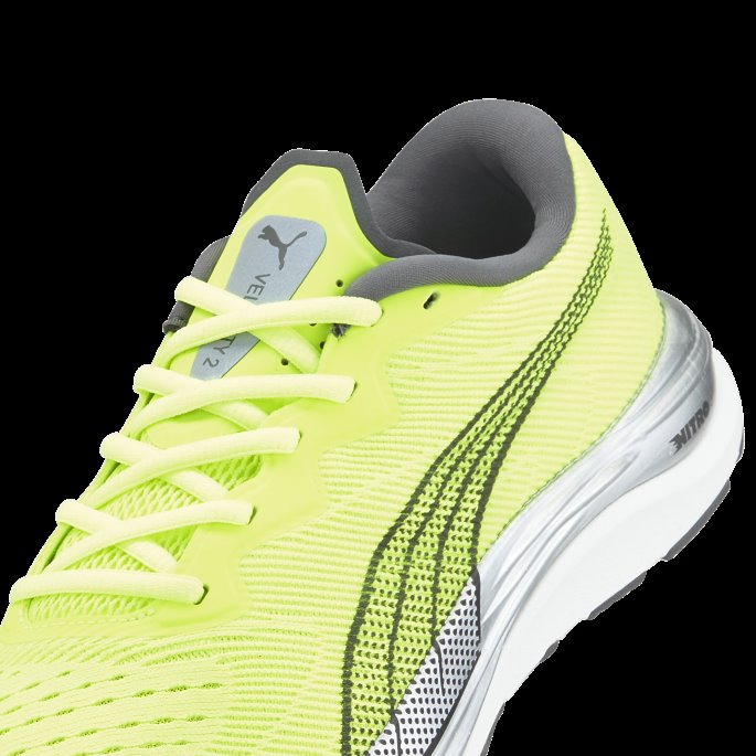 Puma På Tilbud Lime Squeeze-castlerock Velocity Nitro 2 Løpesko For Menn