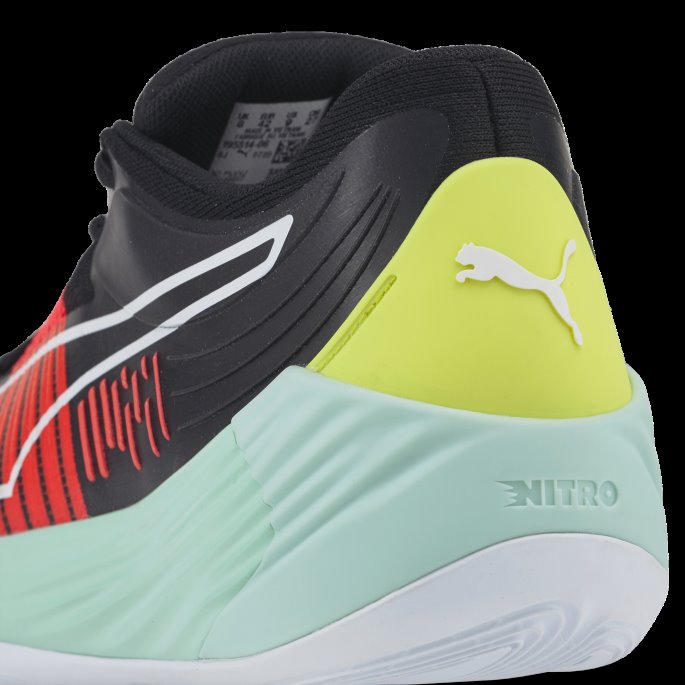 Puma På Tilbud Svart-eggskall Blå Fusion Nitro Basketball Sko
