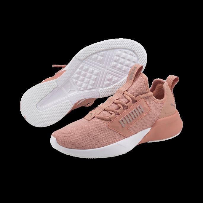 Rosett-rosa Gull Gjengjelde Mesh Løpesko For Kvinner Puma På Salg