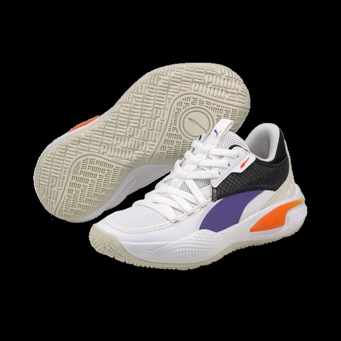 White-prisme Violet Court Rider I Basketball Joggesko Store Barn Puma På Tilbud