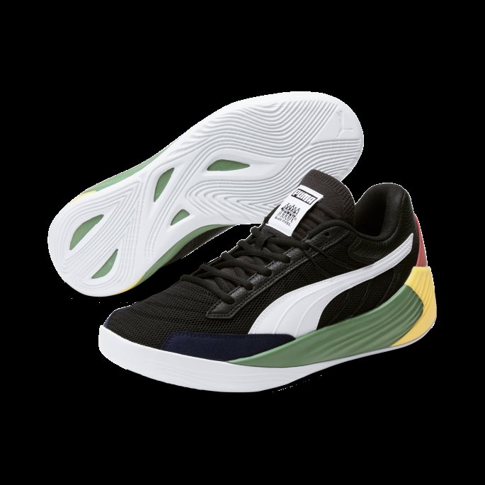 Black-amazon Green Black Fives Fusion Nitro Basketball Sko Puma På Tilbud