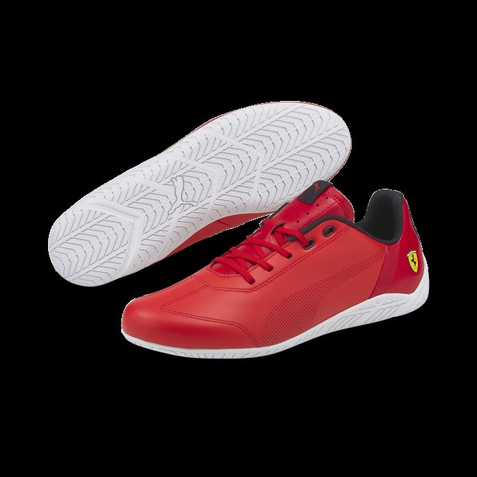 Scuderia Ferrari Ridge Cat Motorsport Sko Puma På Tilbud Rosso Corsa-hvit