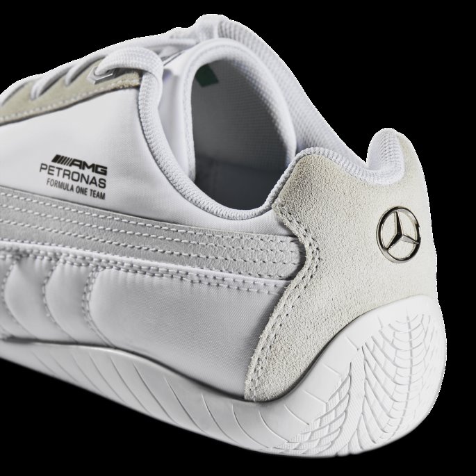Hvit-hvit Mercedes F1 Speedcat Kjøresko Puma På Tilbud