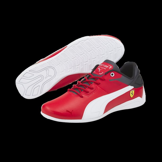 Scuderia Ferrari Drift Cat Delta Motorsport Sko Puma På Tilbud Rosso Corsa-hvit