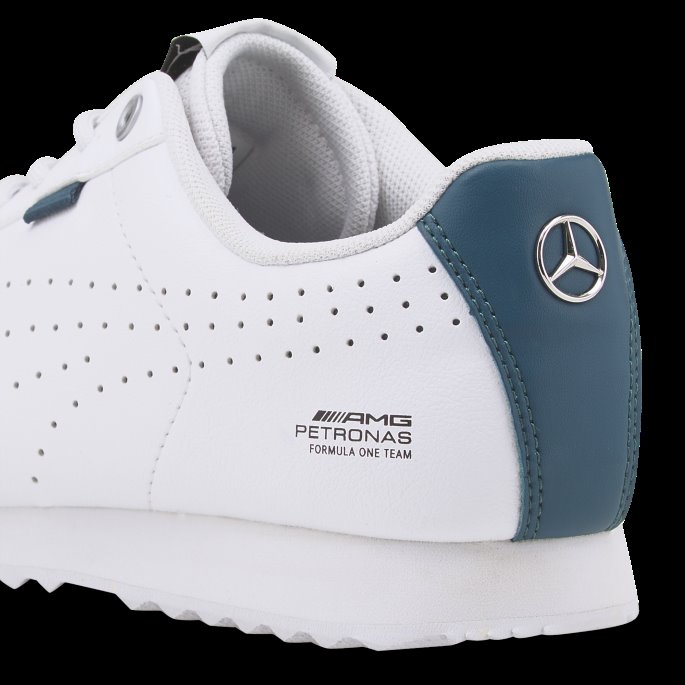 Hvit-blå Korall Puma På Salg Mercedes F1 Roma Via Motorsport Sko Store Barn