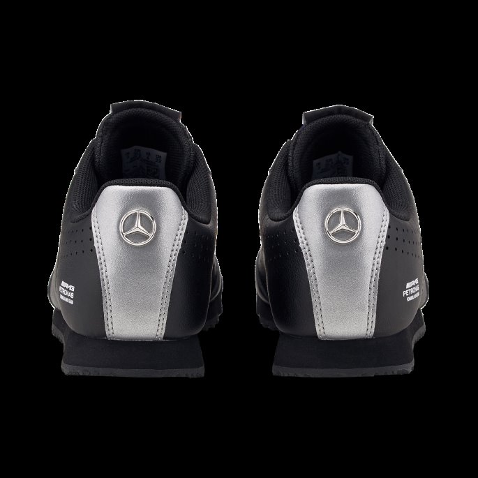 Puma På Tilbud Sort-sølv Mercedes F1 Roma Via Motorsport Sko Store Barn
