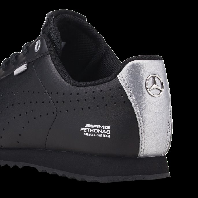 Puma På Tilbud Sort-sølv Mercedes F1 Roma Via Motorsport Sko Store Barn