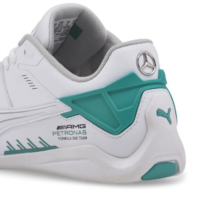 Puma På Tilbud Mercedes F1 Drift Cat Delta Ungdom Motorsport Sko Hvit-spektra Grønn
