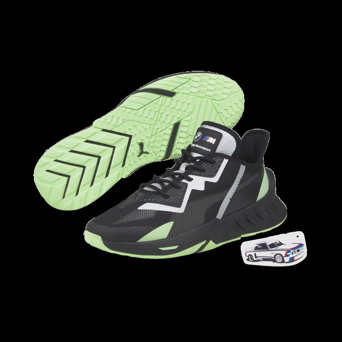 Svart-sølv-fizzy Lime Puma På Salg Bmw M Motorsport Maco Sl Herresko