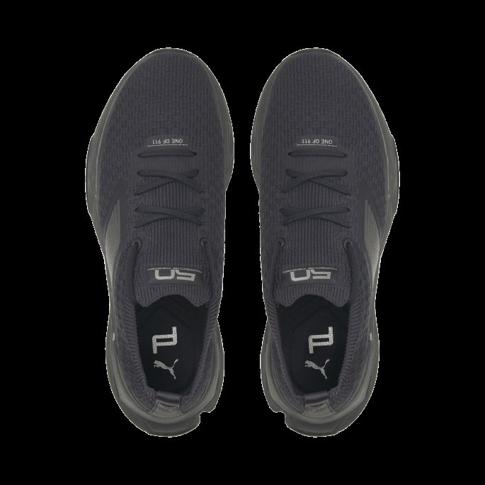 Porsche Design Pwrplate Herre Motorsport Sko Jet Black-platina Grå Puma På Salg