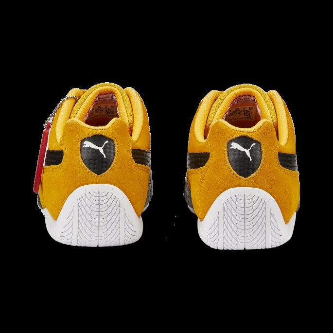 Tangerine-svart-hvit Puma På Salg Scuderia Ferrari Speedcat Shield Kjøresko