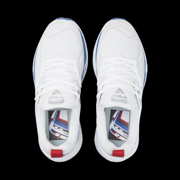 Bmw M Motorsport Trinomic Blaze Motorsportsko Hvit-hvit-ildrød Puma På Salg