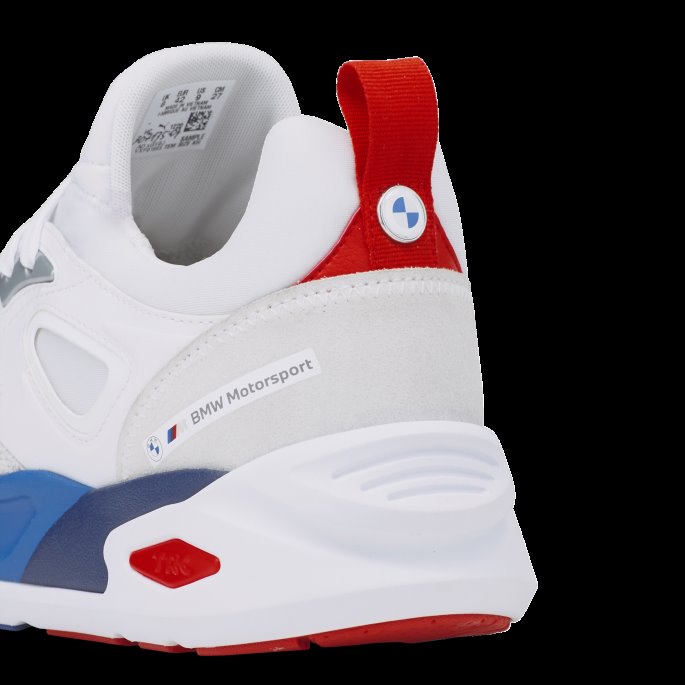 Bmw M Motorsport Trinomic Blaze Motorsportsko Hvit-hvit-ildrød Puma På Salg