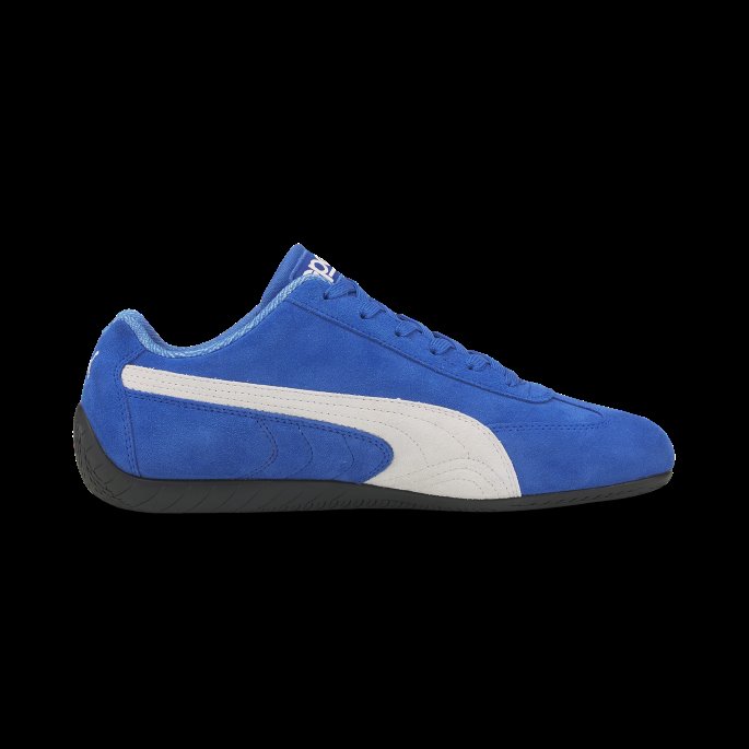 Sterk Blå-hvit Puma På Tilbud X Sparco Speedcat Og Kjøresko